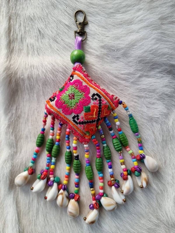 XL hanger groene kraal