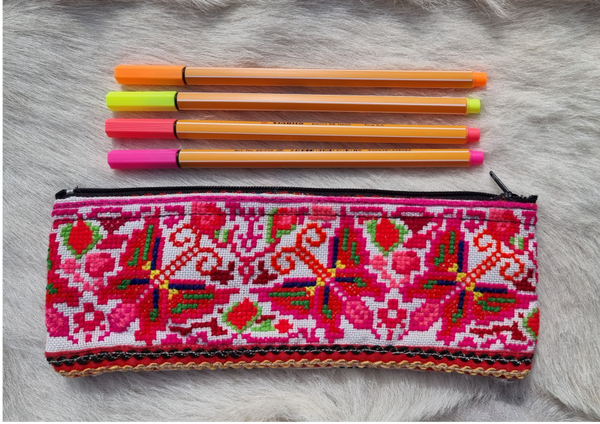 Handgemaakte pennenetui met rits