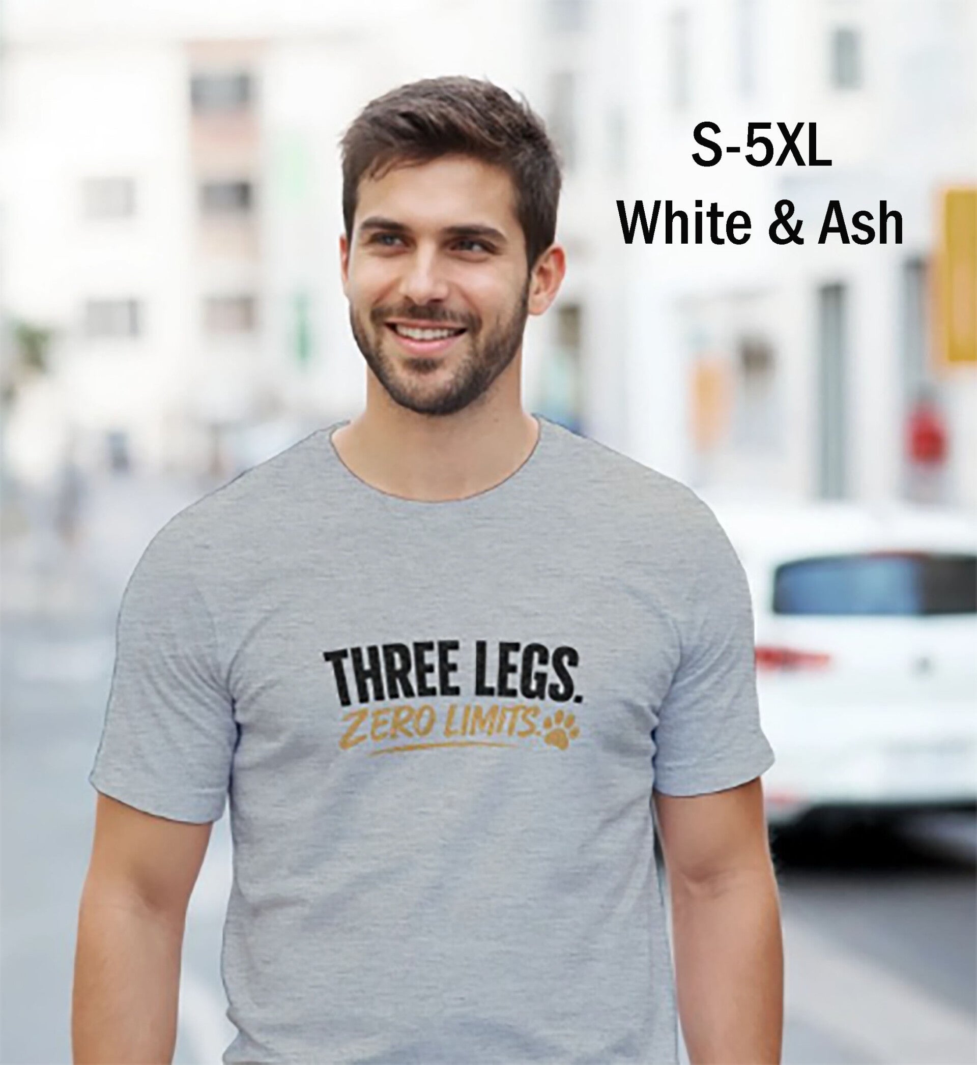 3 legged Tripawd Dog Cat Three legs Zero Limit Men Women T shirt Tee