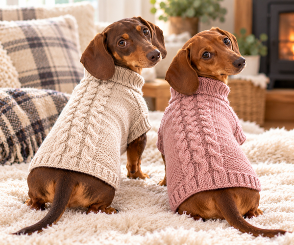 4-Legged Miniature Dachshund Dog Sweater