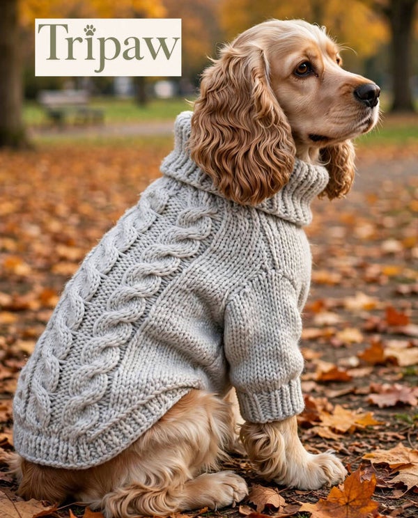 Left Leg Amputation 3-legged Chunky Cable Sweater