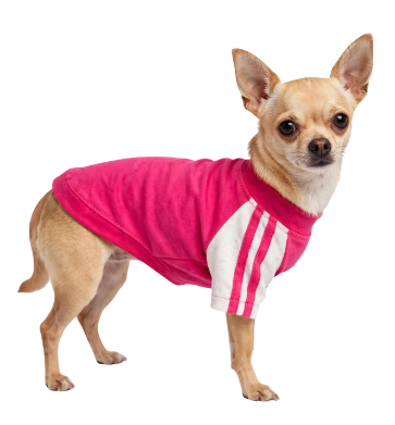 Left Leg Amputated - XXS 3-legged Sport recovery shirt - Fuchia and white