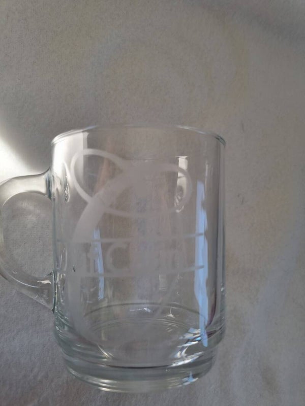 Theeglas met permanente opdruk