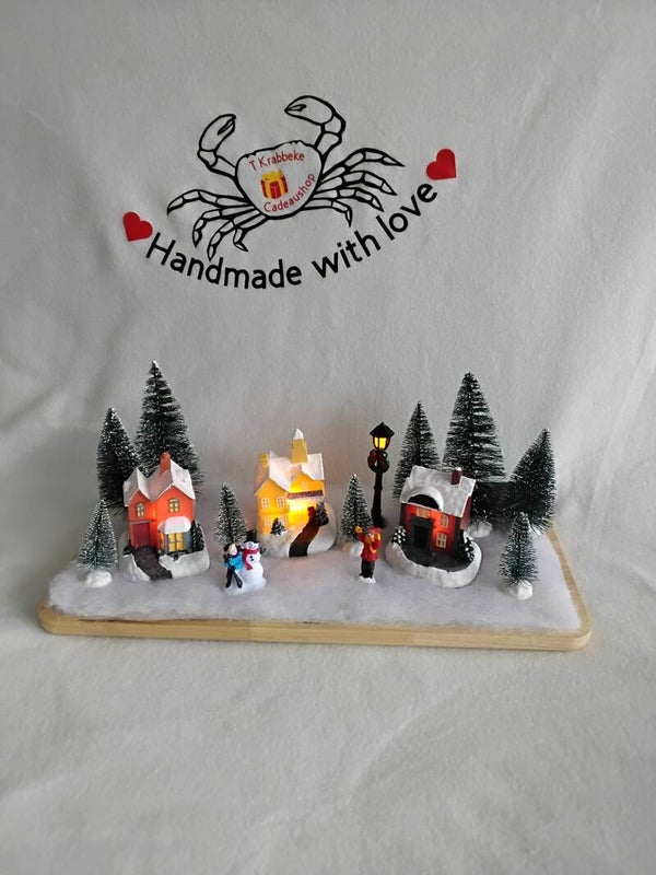 Kerstdorpje op plateau