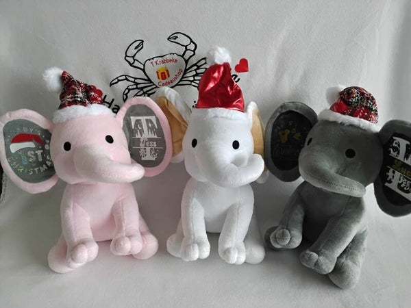 Kerst olifant knuffel
