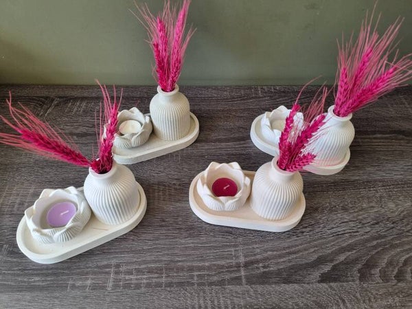 Handgegoten decoratie plateau