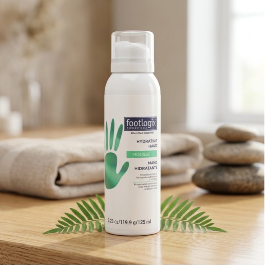 Footlogix Hydrating Hand Mousse (125 ml) – Zachte & Intensaal Gehydrateerde Handen