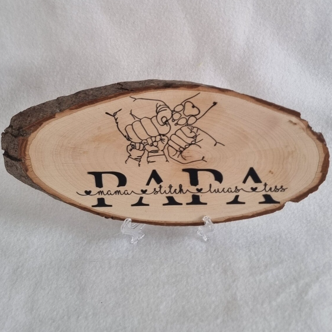 Houten plateau papa/ opa