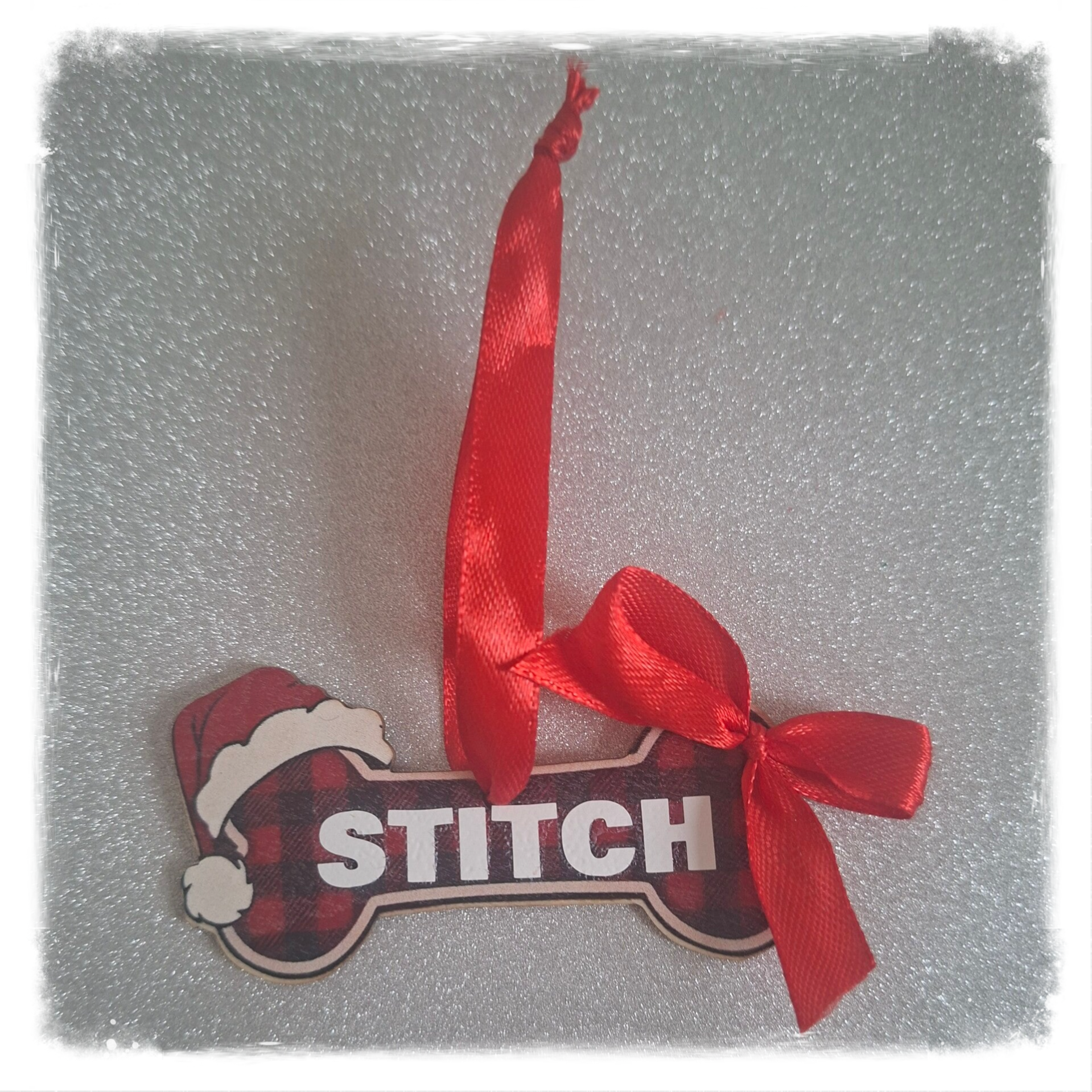 Kersthanger hondenbot met naam