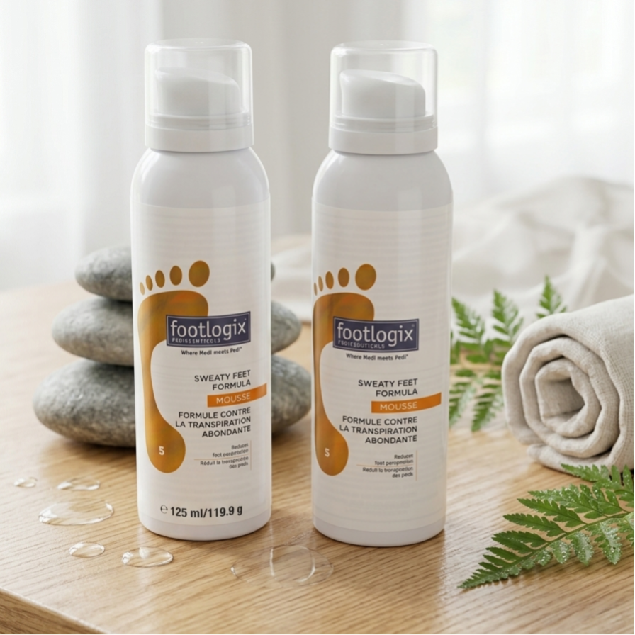 Footlogix Sweaty Feet Formula Mousse (125 ml) – Effectieve Oplossing Tegen Transpirerende Voeten