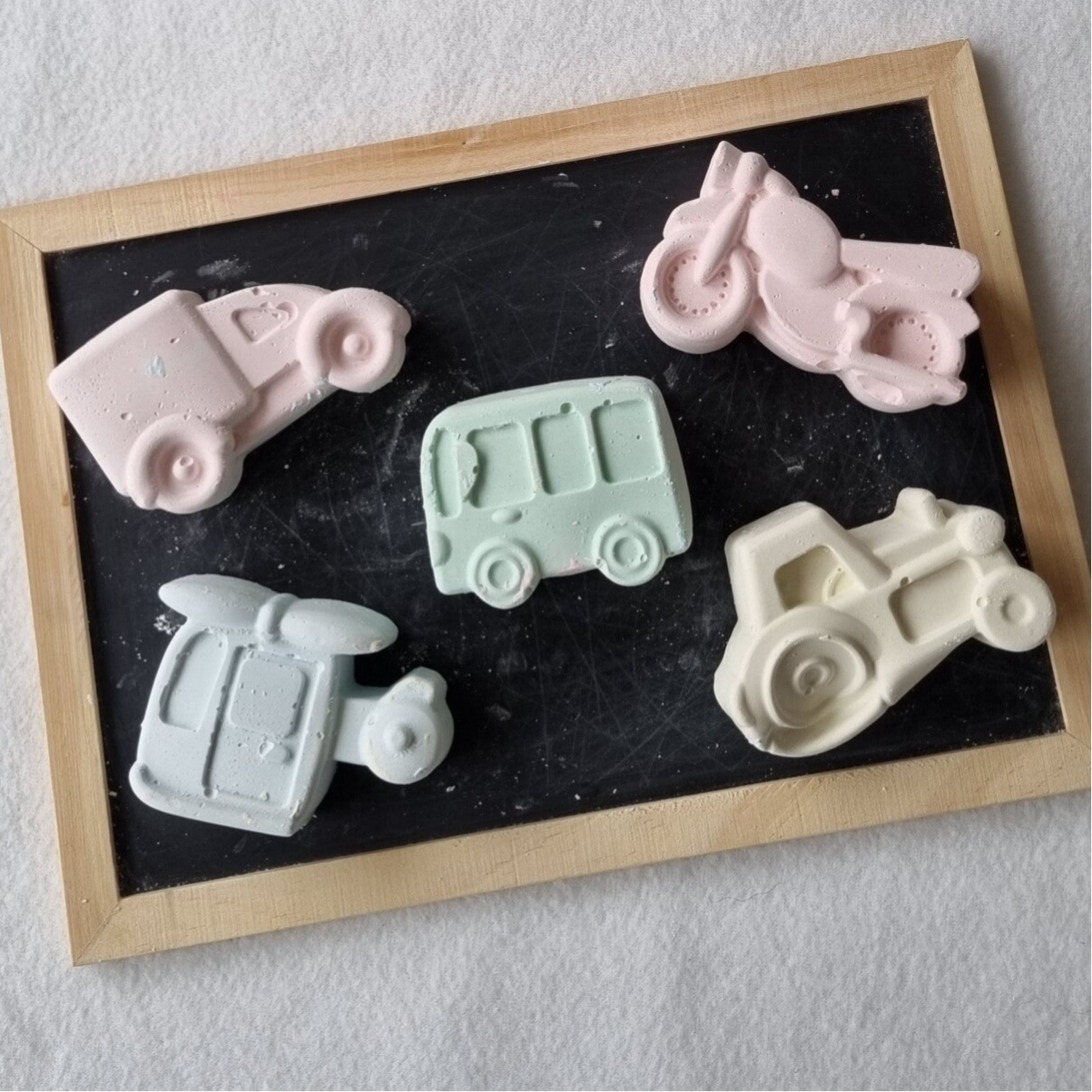 Stoepkrijt handgemaakt  voertuigen