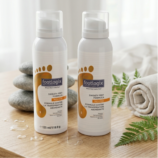 Footlogix Sweaty Feet Formula Mousse (125 ml) – Effectieve Oplossing Tegen Transpirerende Voeten