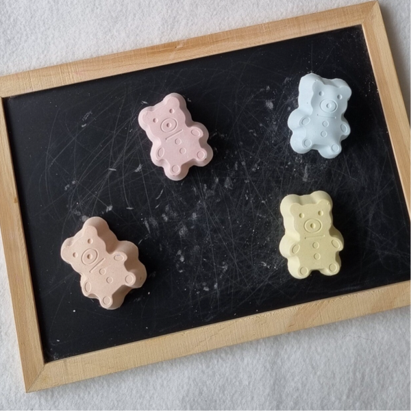 Stoepkrijt handgemaakt beertjes