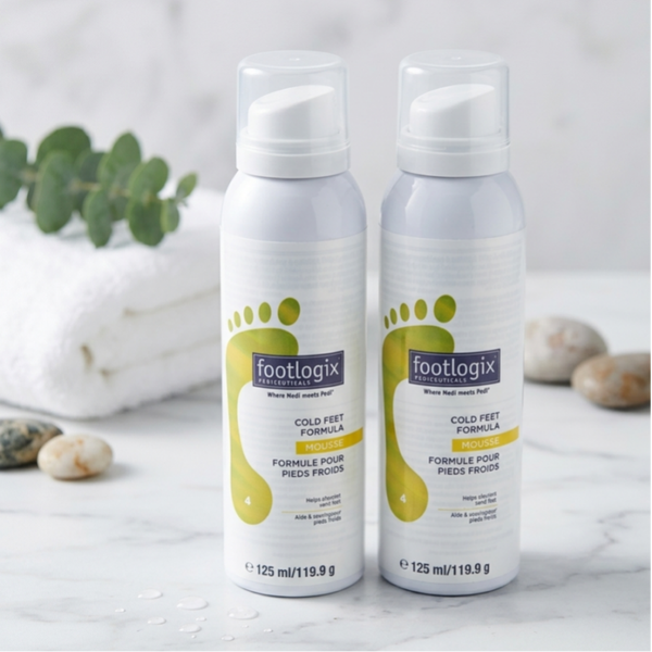 Zeg dag tegen koude voeten met Footlogix Cold Feet Formula Mousse!