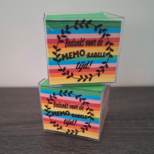 Gepersonaliseerde memoblokjes