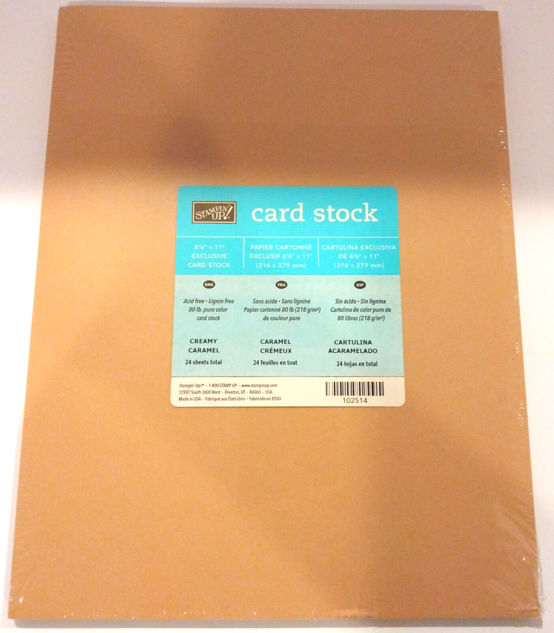 Stampin’ Up! Creamy Caramel Cardstock – Retired Classic Kraft Paper for Cardmaking & Scrapbooking