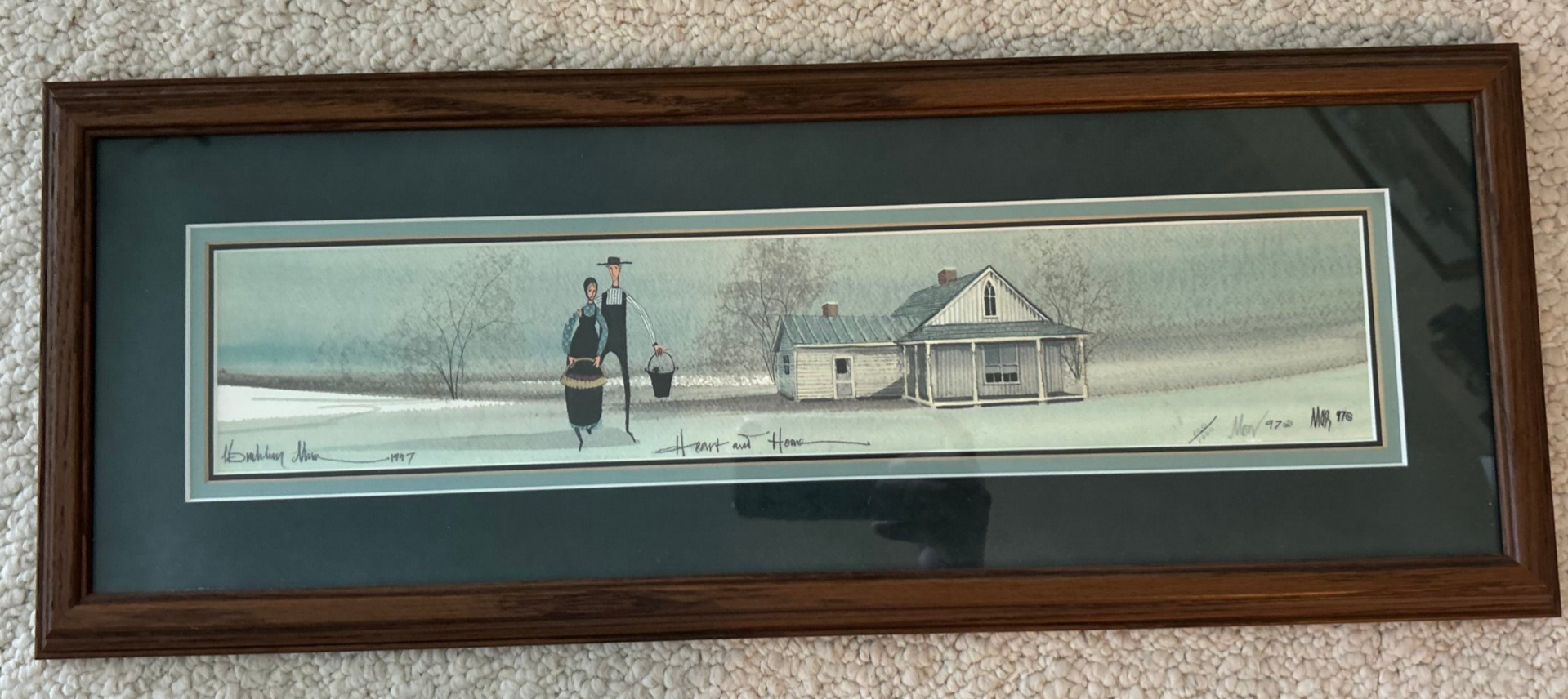 P. Buckley Moss Framed Print – "Heart and Home" Signed #100/1000 | Limited Edition Artwork