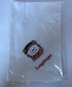 Longaberger 18x18 Snowman Napkin – Festive Holiday Table Linen