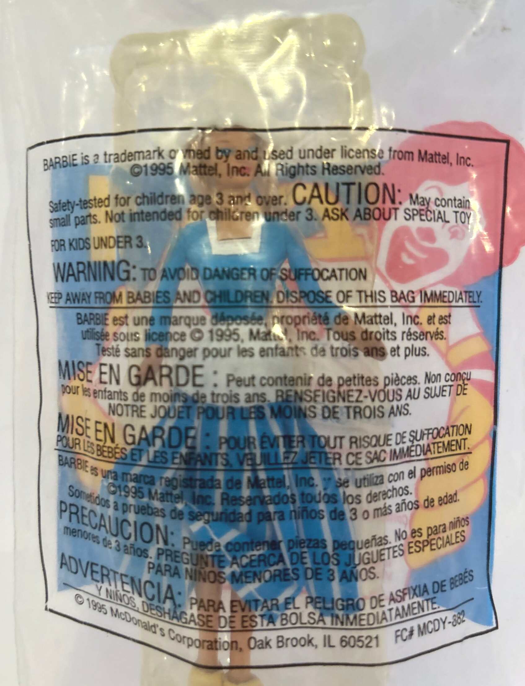 1995 McDonald’s Happy Meal Barbie & Friends – Dutch Barbie | Vintage Collectible Toy