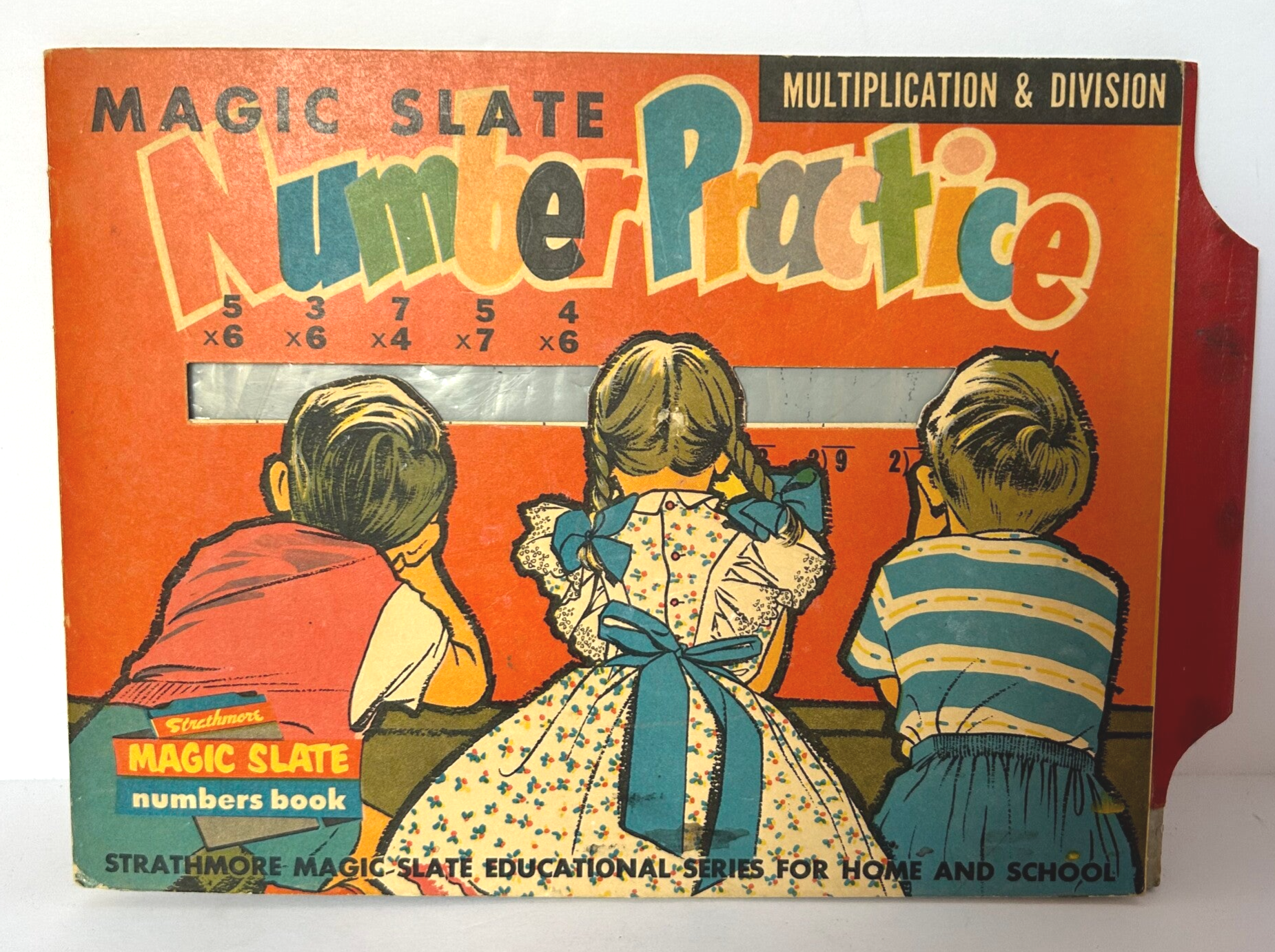 Vintage Magic Slate Educational Toy for Multiplication & Division | Classic Learning Tool