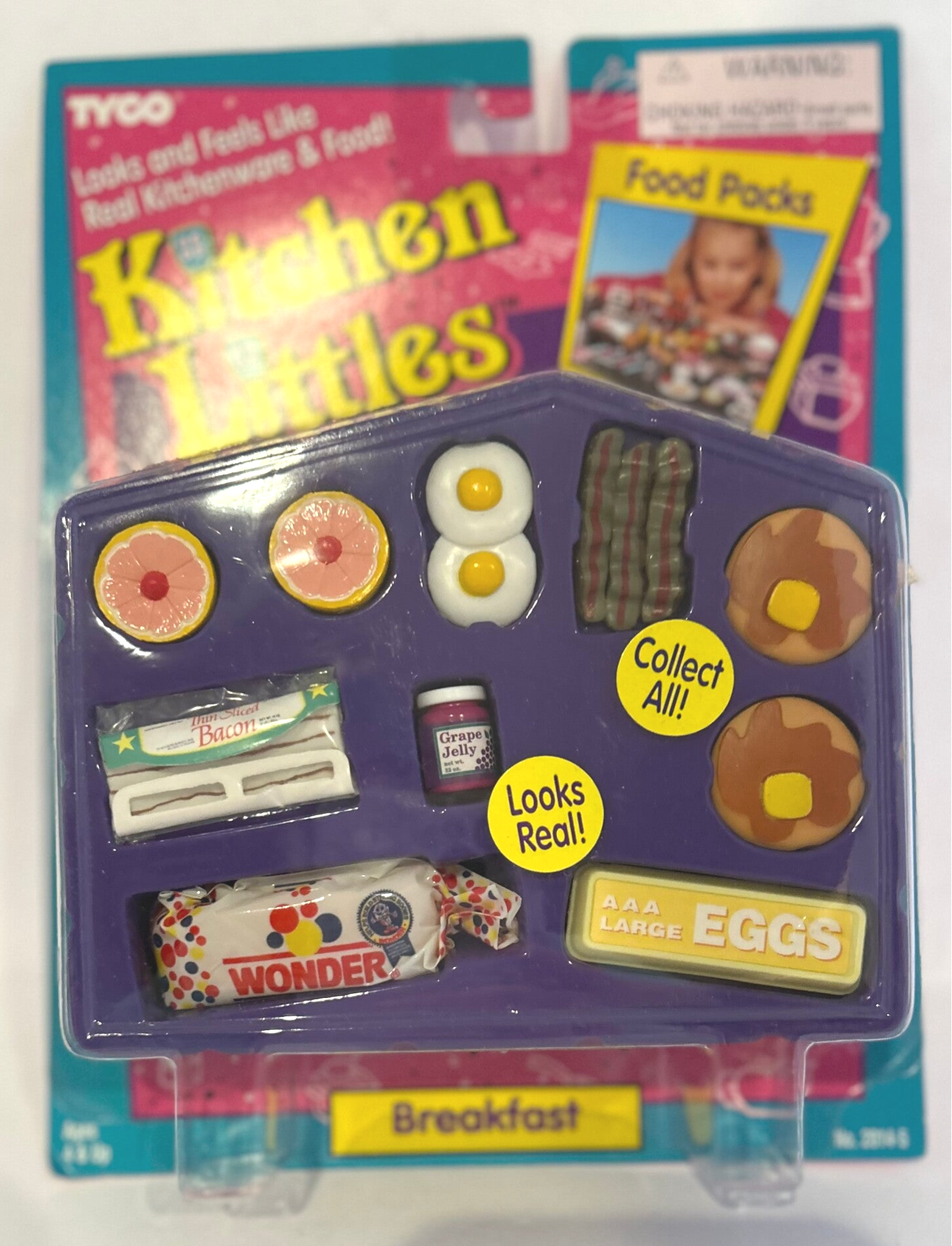 1995 Tyco Kitchen Littles – Breakfast Food Pack | Vintage Miniature Doll Accessories