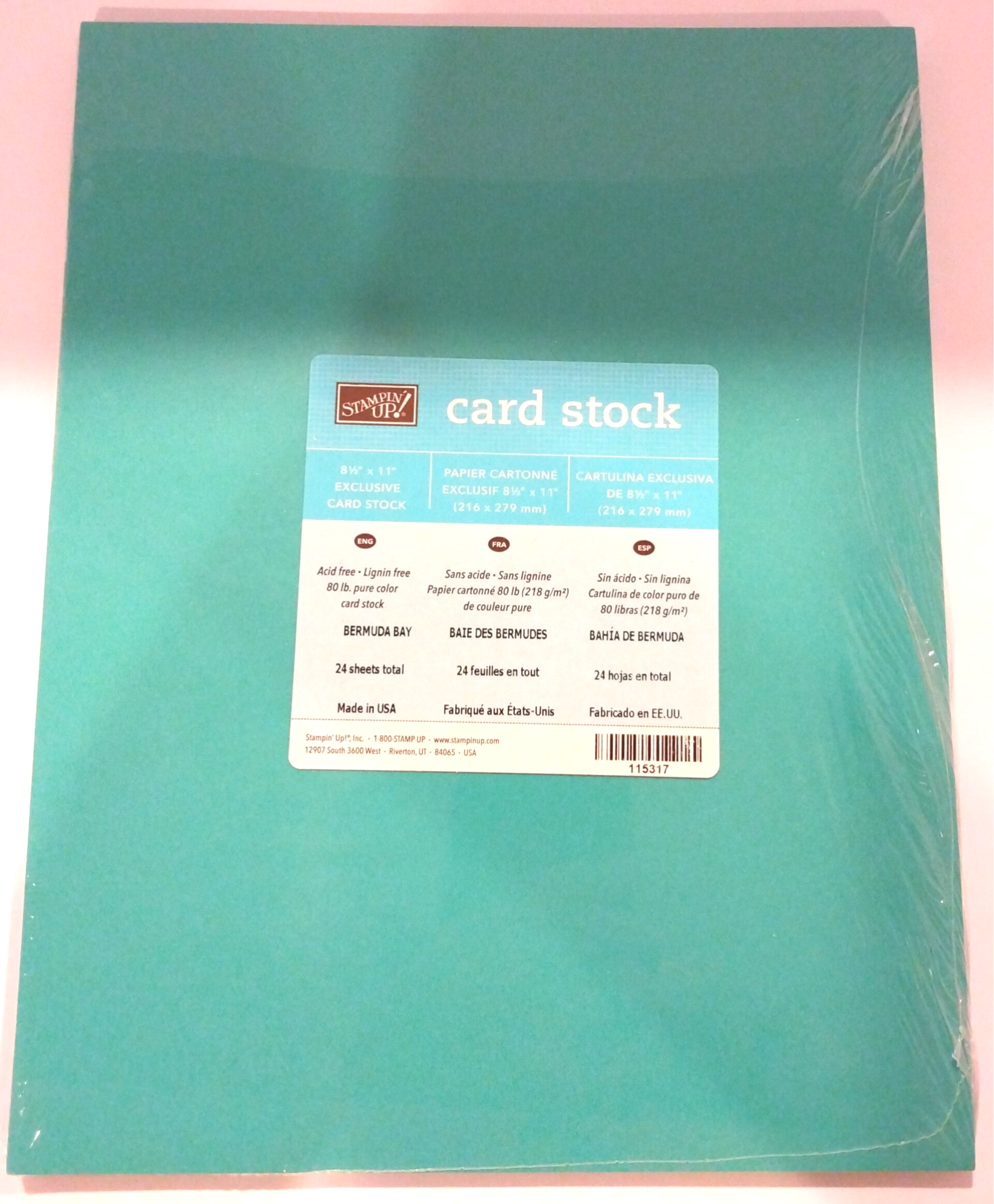 Stampin’ Up! Bermuda Bay Cardstock – Retired Teal Paper for Cardmaking & Scrapbooking