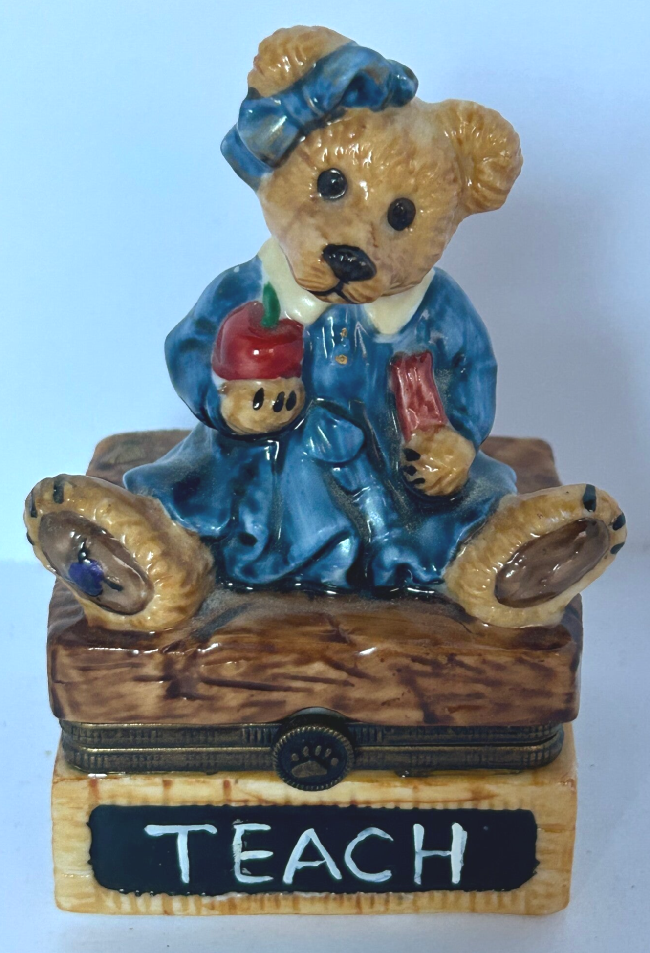 Boyds Bearware “Ms. Bruin…The Teacher Bear” Hinged Box | Collectible Handcrafted Keepsake