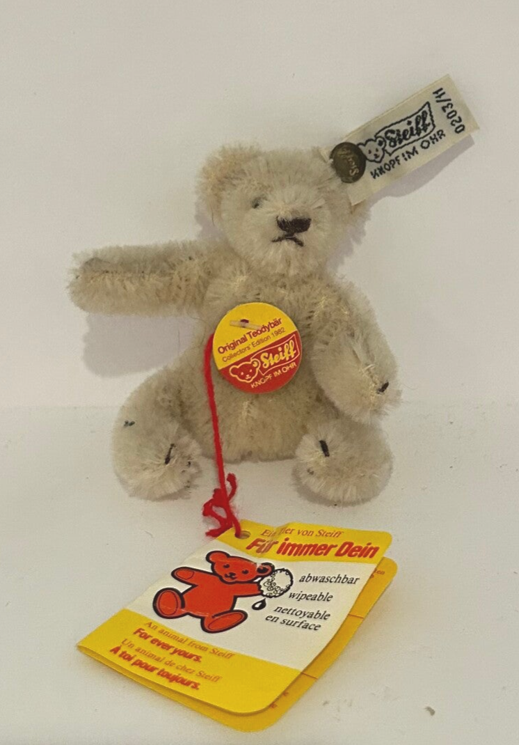 3" Steiff Original Teddy Bear – Blond Collectible Miniature