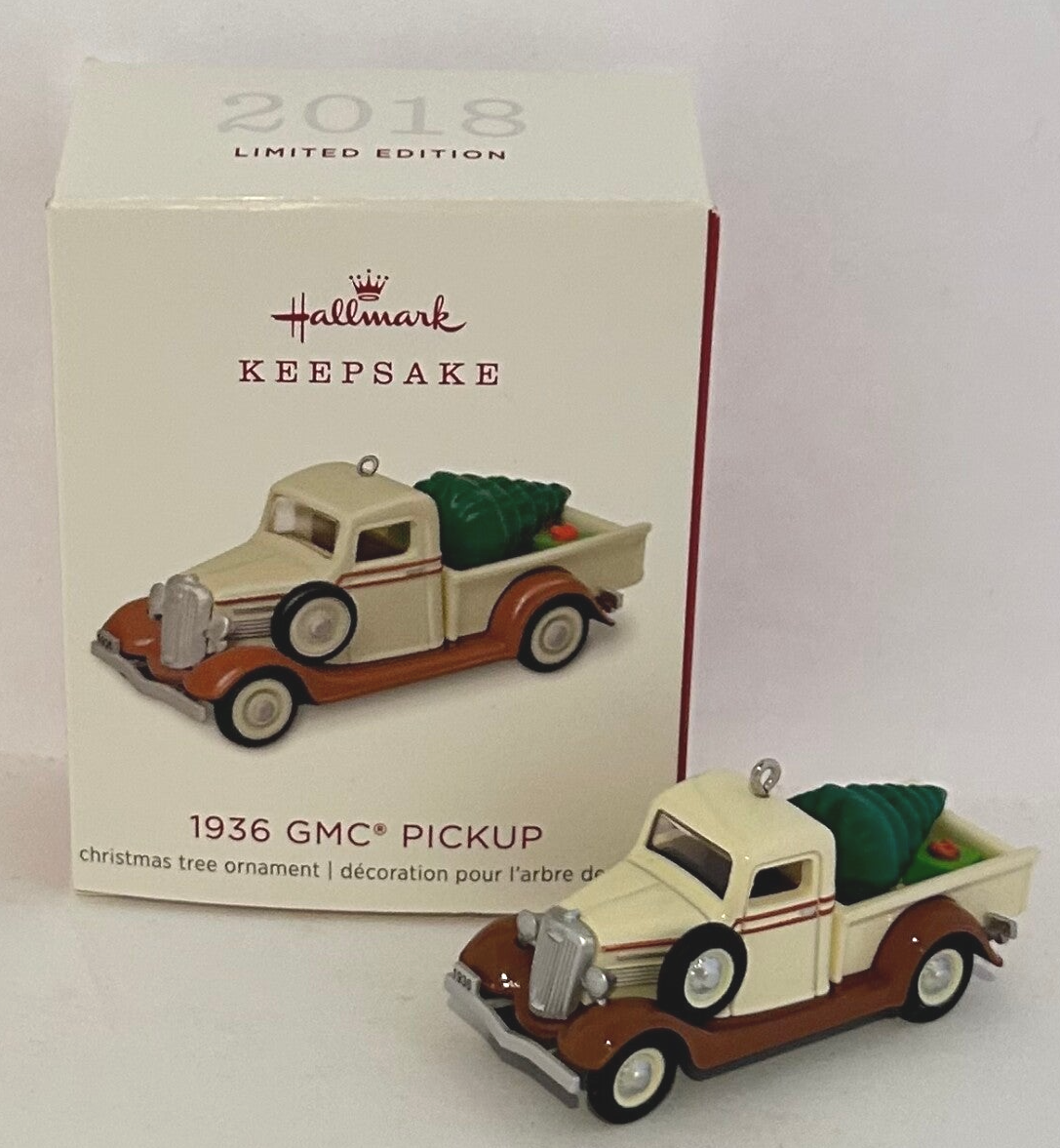 2018 Hallmark Mini Ornament – 1936 GMC Pick-Up Truck | Collectible Keepsake