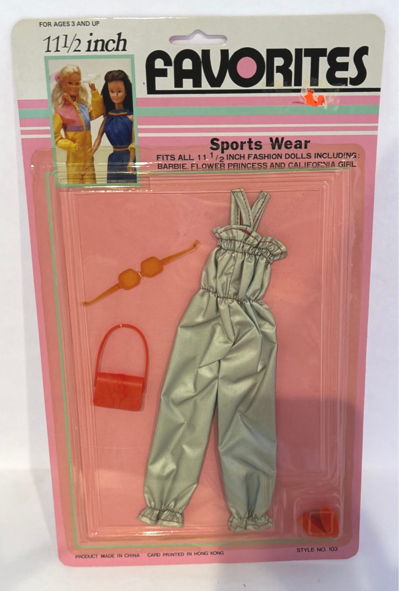 11½" Favorites Line – Sportswear Silver Outfit | Vintage Target Doll Fashion