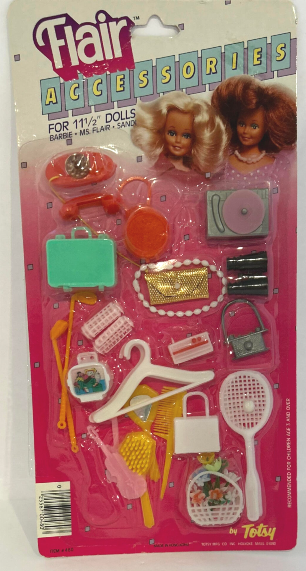 Totsy Flair Accessories for 11½" Dolls | Vintage 1980s Doll Fashion