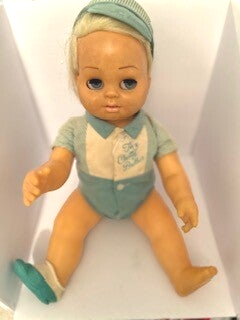 1962 Vintage Tiny Chatty Brother by Mattel – Classic Talking Doll Collectible