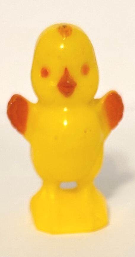 Vintage 2" Easter Chick Toy/Rattle – Knickerbocker Plastic Company Miniature Collectible