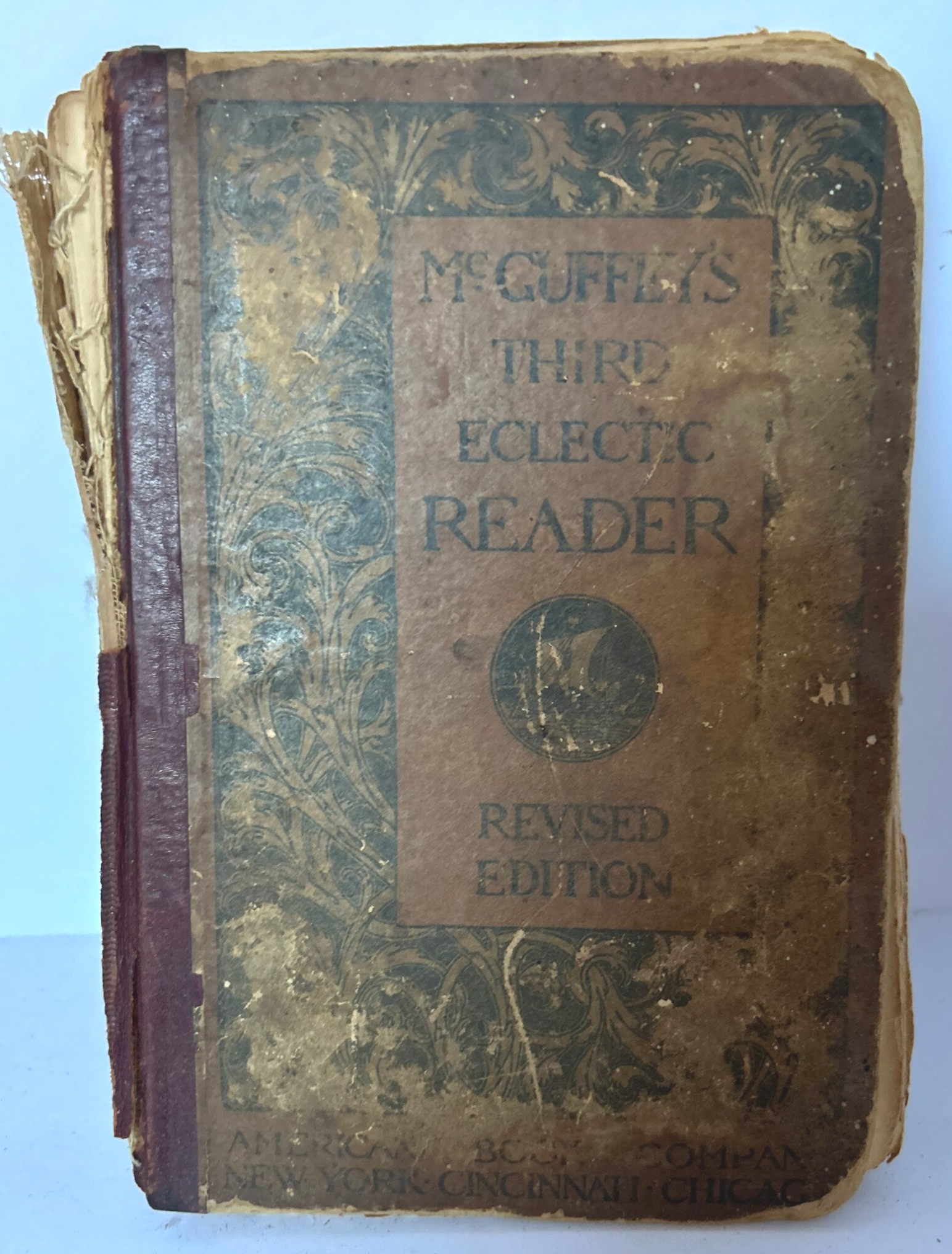 1896 McGuffey’s Third Eclectic Reader – Revised Edition (Hardcover) | Vintage Educational Book