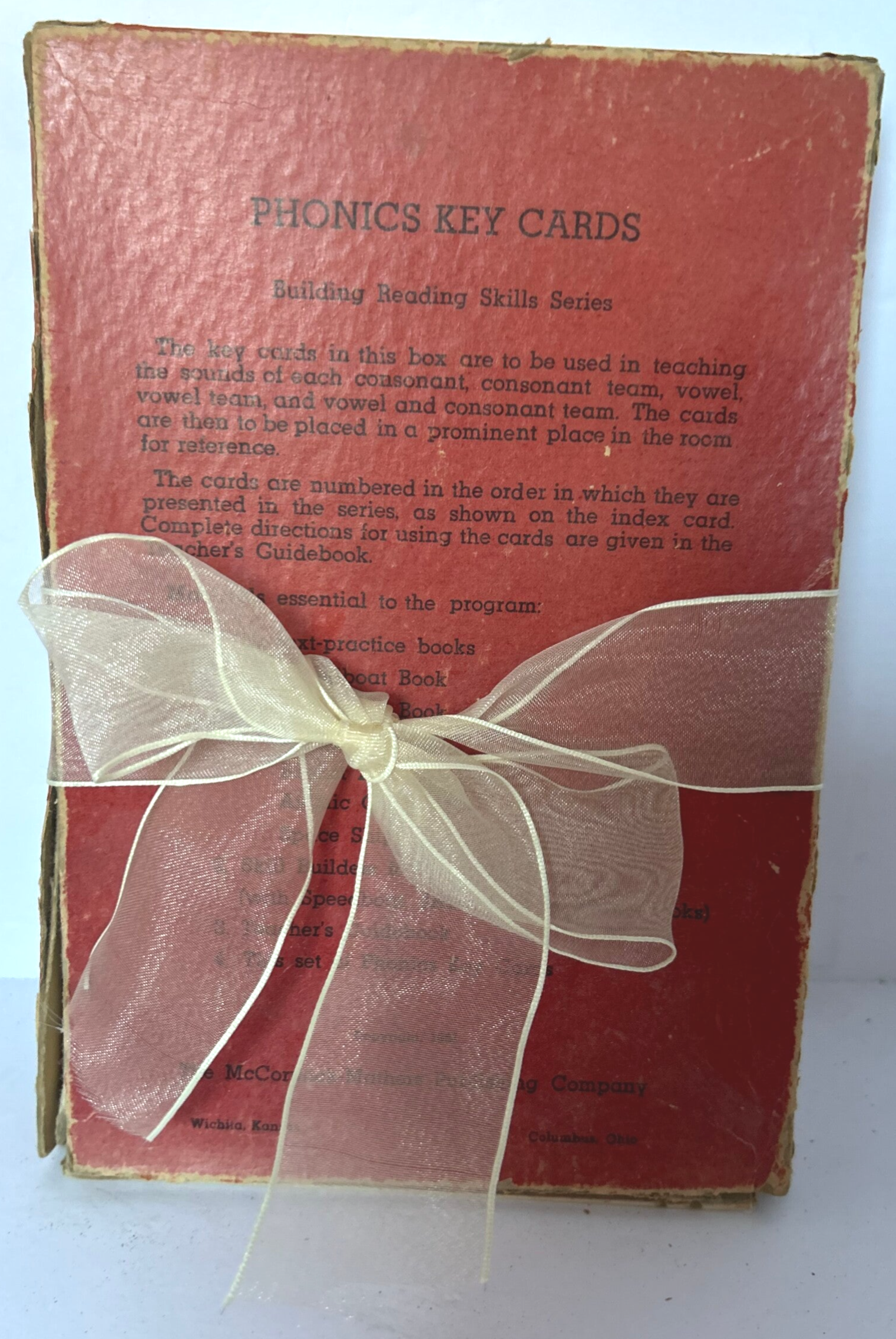 1951 Vintage “Phonics Key Cards” Set | Building Reading Skills Series – Educational Collectible