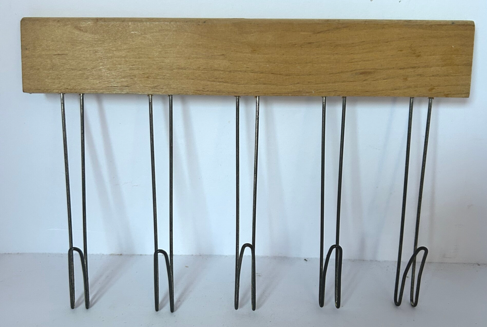 Vintage School Teacher’s Wood Five-Line Chalk Holder | Classic Educational Tool