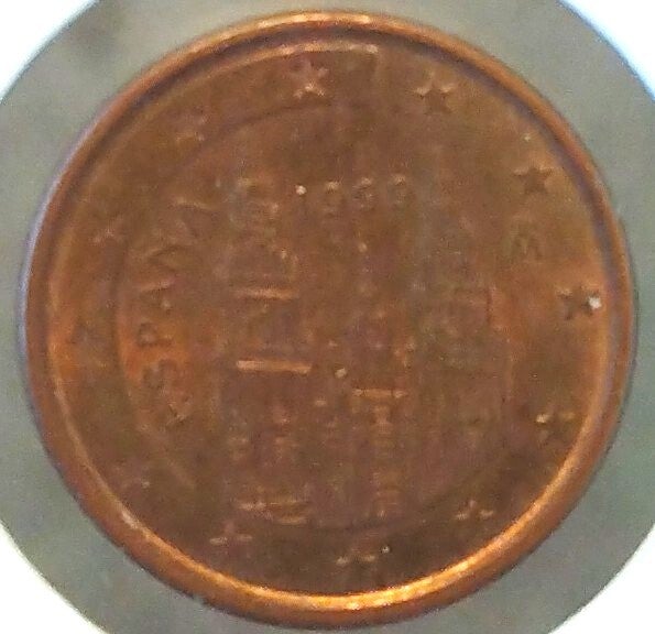 1999 Spain 1 Euro Cent Coin