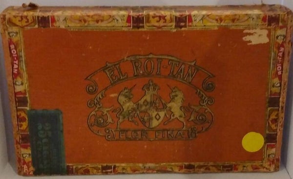 Vintage El Roi-Tan Perfectos Extra Cigar Box (empty)
