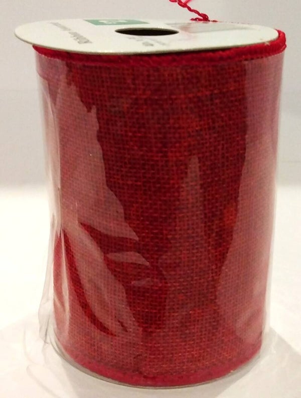 Red Mesh Ribbon 4" x 9' | Craft, Decor & DIY Ribbon Supplies
