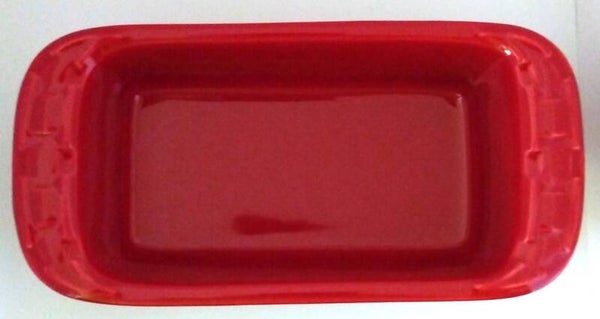 Longaberger Small Loaf Dish – Tomato Red | Timeless American Stoneware Craftsmanship