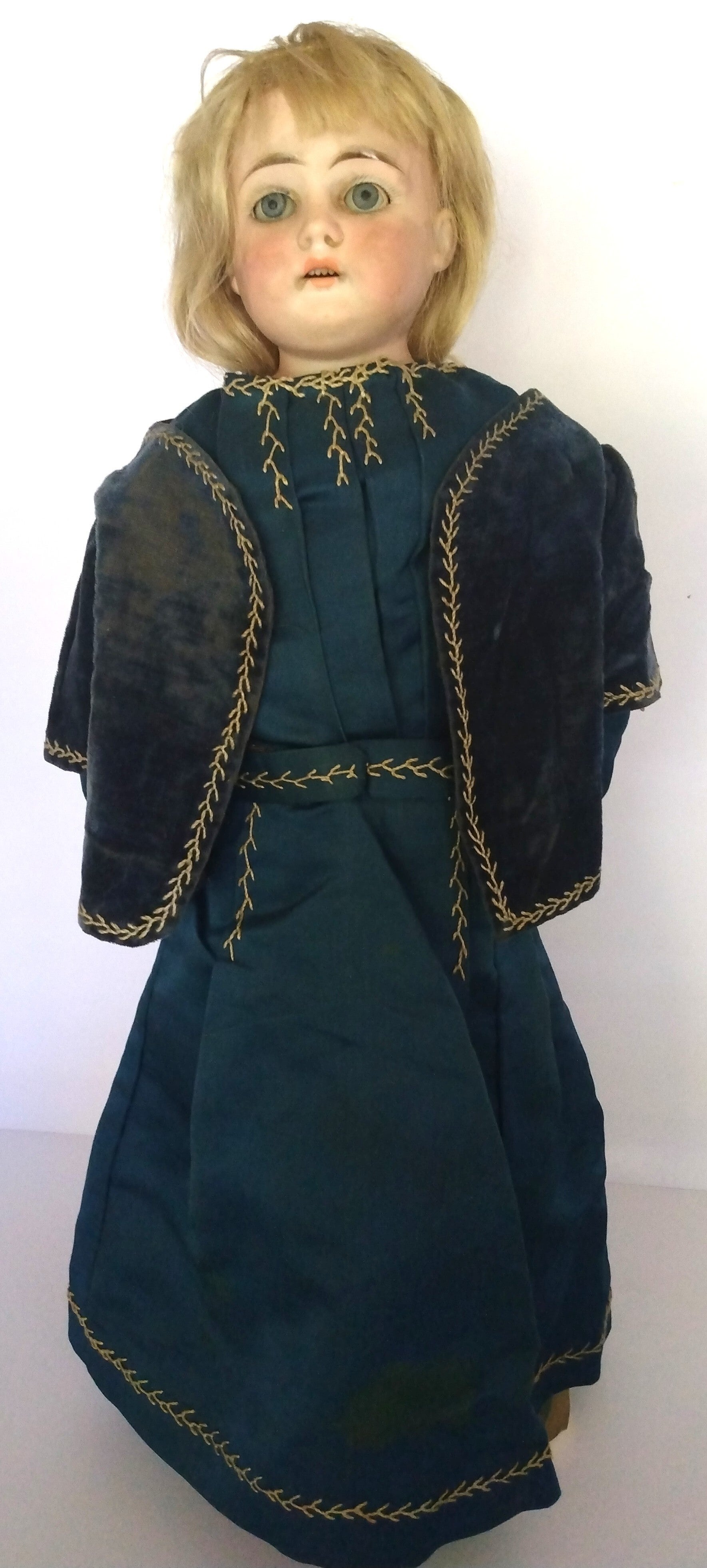 Antique 18" 1890s Bisque Doll E.N.S.L. | Rare Vintage Collectible with Historical Significance