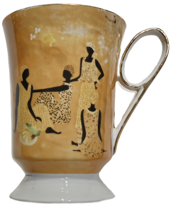 Vintage Jay & Sons African Art Porcelain Mug