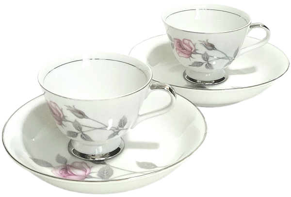 Set of 2 Fine Seyei China Enchantment Teacup & Saucer