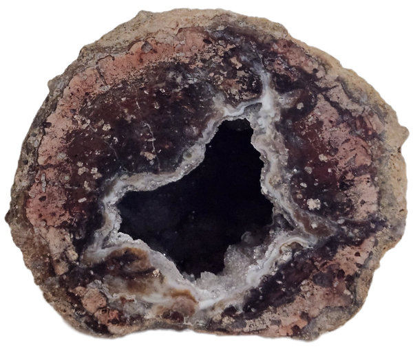 Maroon Agate Geode Gemstone