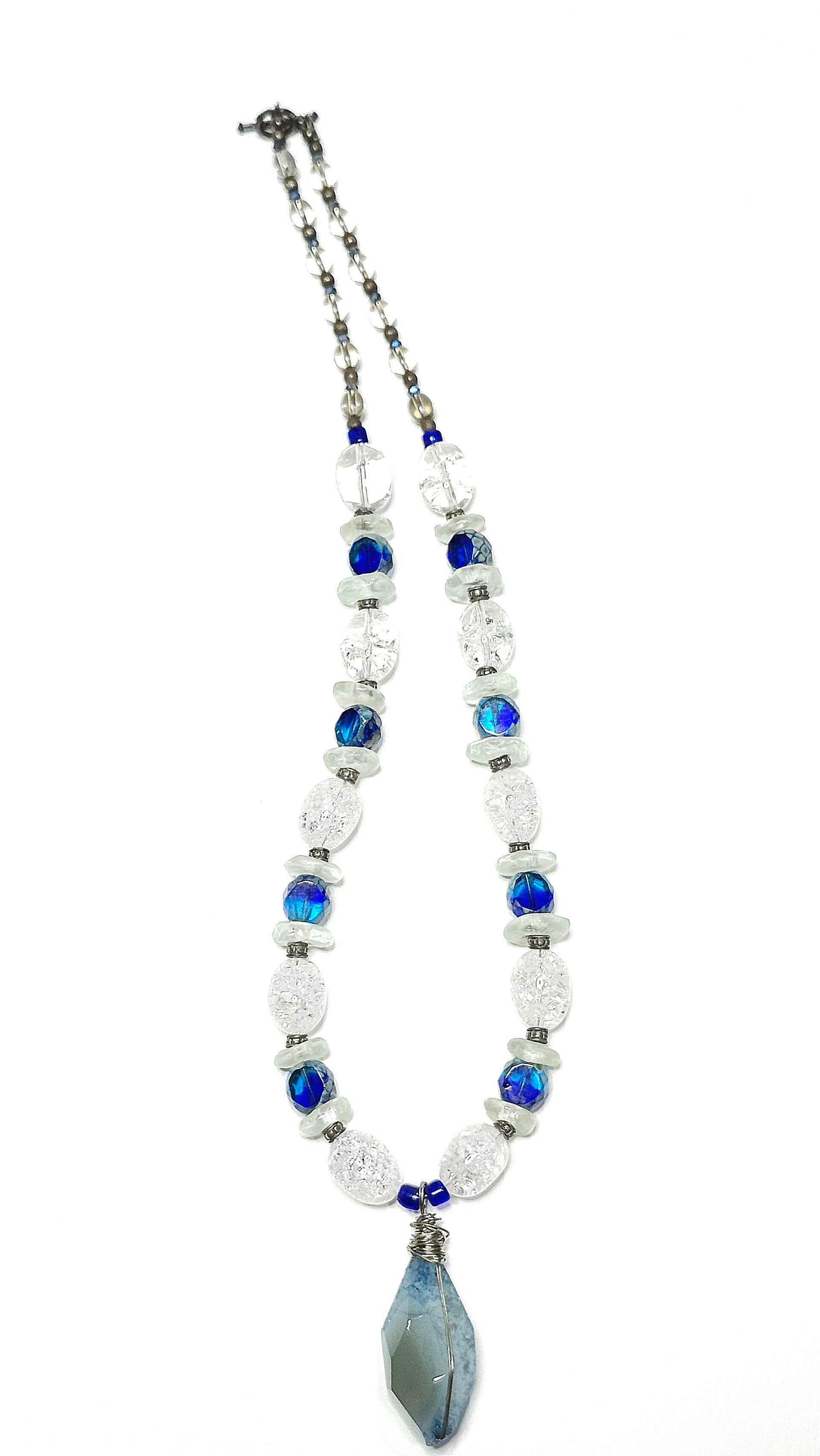 Ocean Waves Necklace & Earrings Set