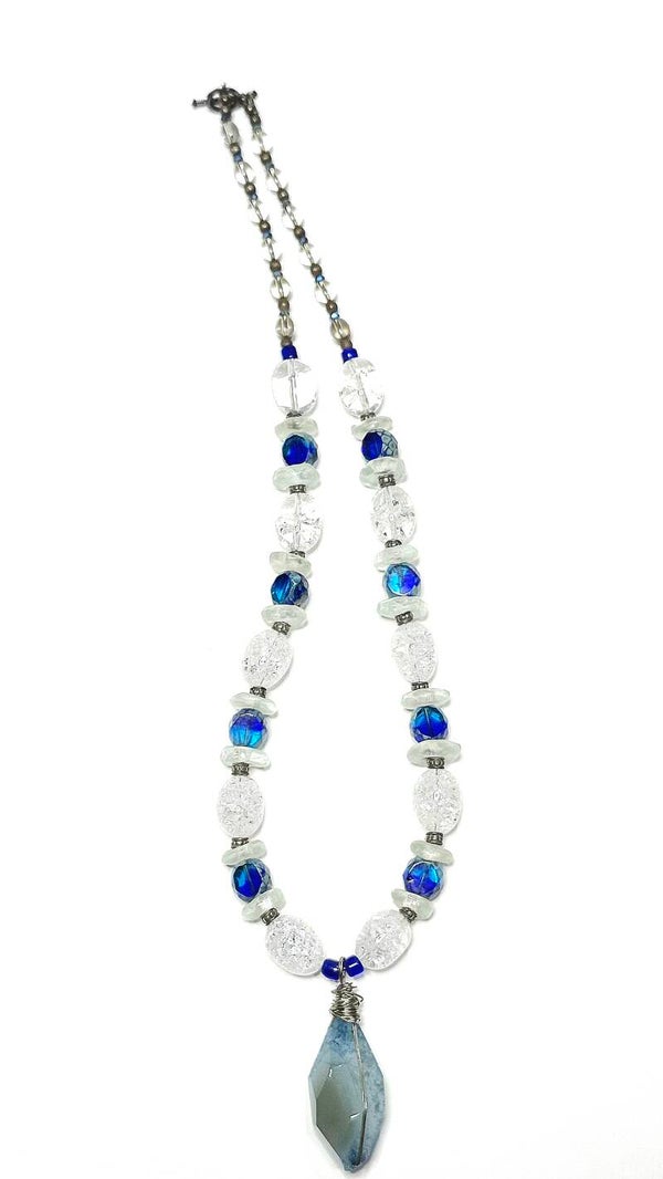 Ocean Waves Necklace & Earrings Set