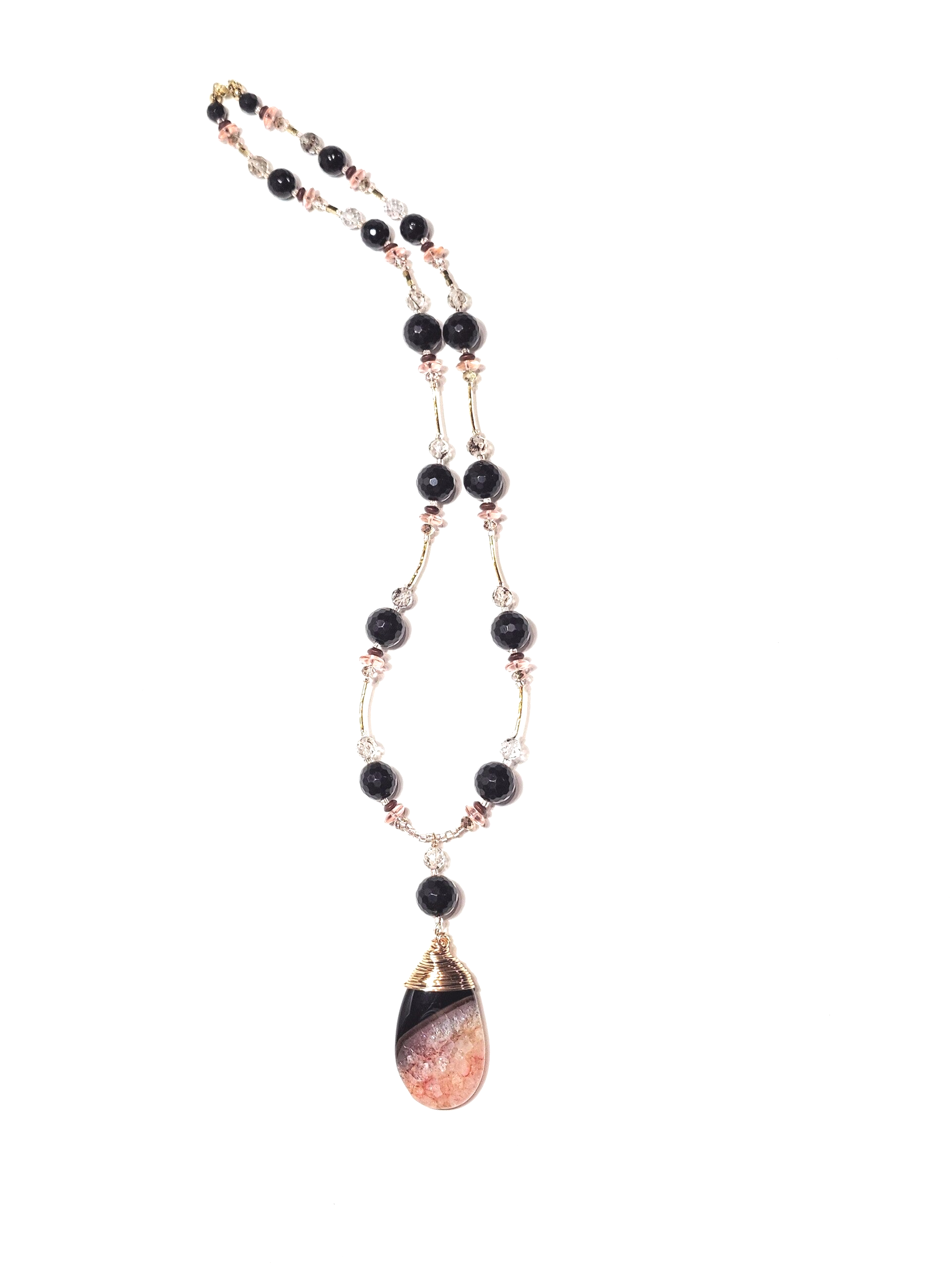 Mocha Berry Necklace & Earrings Set