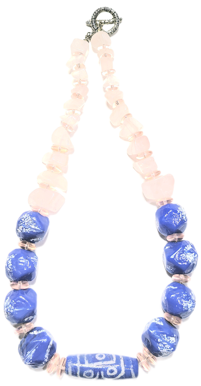 Periwinkle Blush Necklace & Earrings Set
