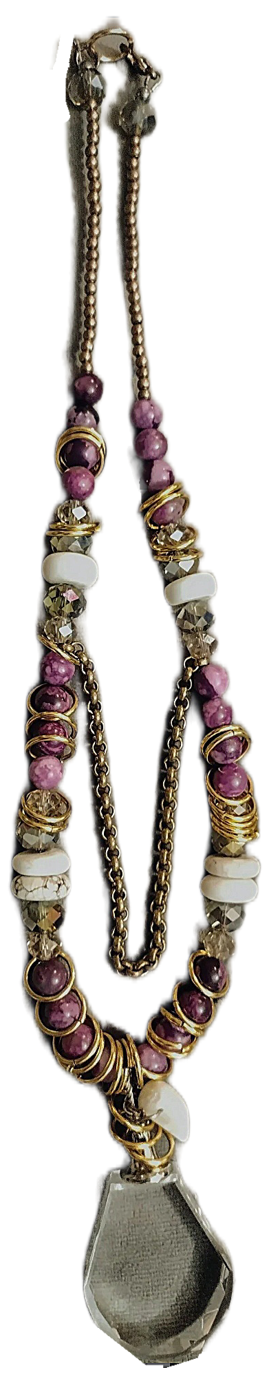 Jungle Fuchsia Necklace