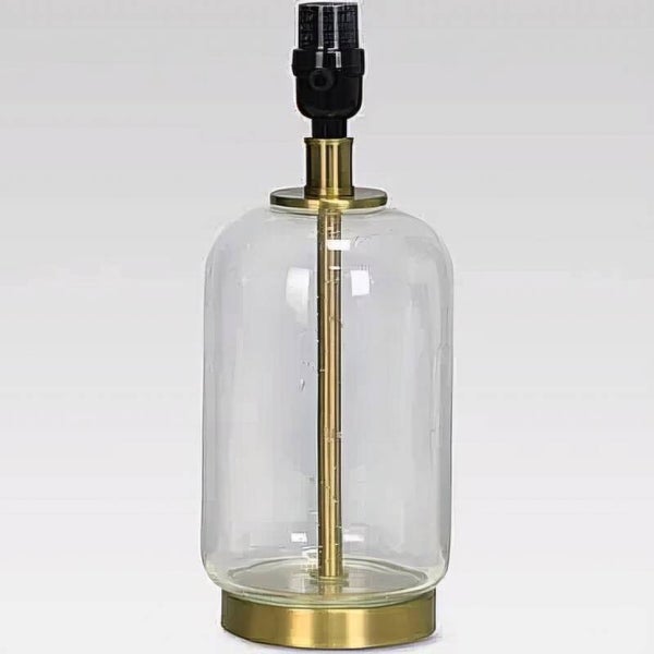 Table Lamp Glass & Brass